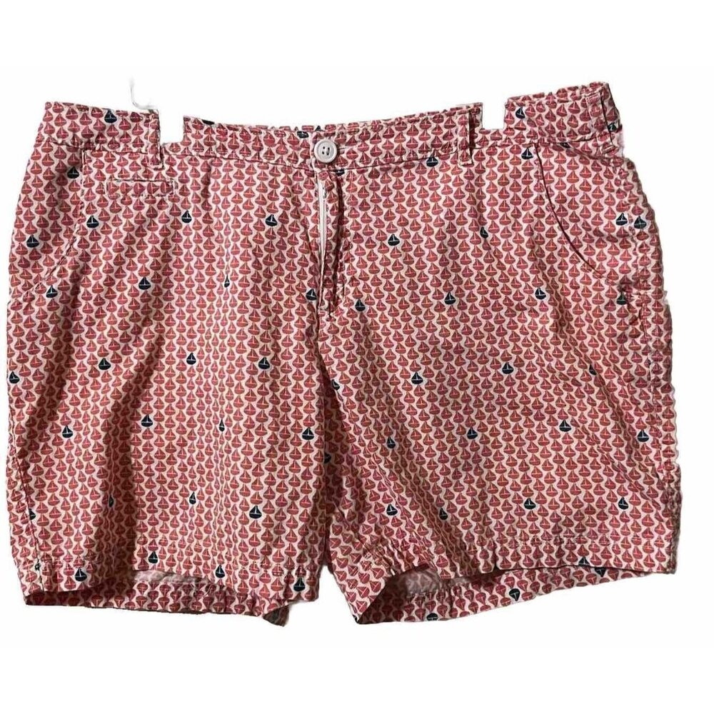 Columbia PFG Men's Super Bonehead Fishing Shorts Red White Blue 36" x 6"